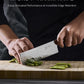 7" Nakiri Knife, Shogun Koi Series Vegetable Knife with Koi Scale Pattern, Japanese VG10 Stainless Steel Kitchen Knife with Sheath & Gift Box, Full Tang Professional Knife