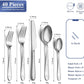 KD 40 Piece Silverware Stainless Steel Set Spoons Forks Knives