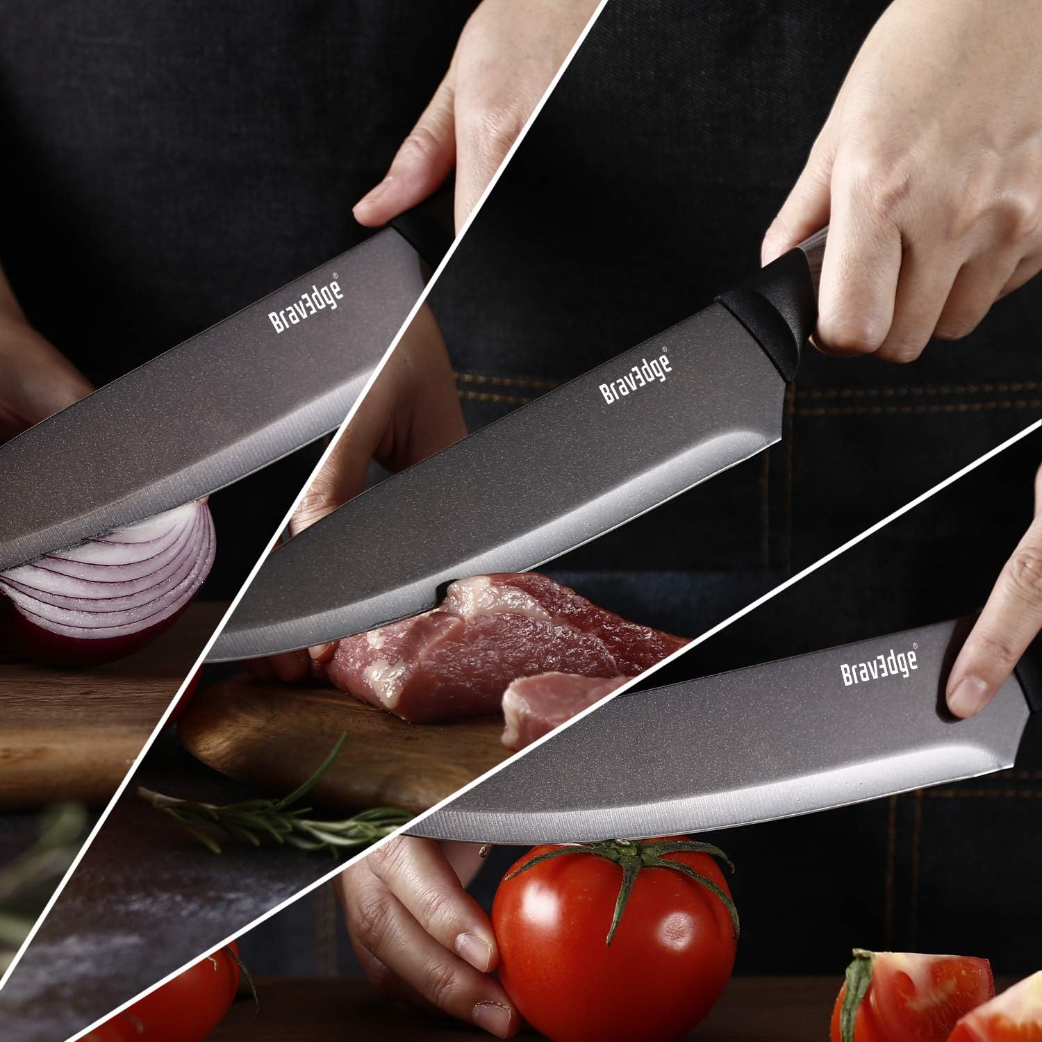 KD Kitchen Knife Stainless Steel Ultra Sharp Knife with Sheath