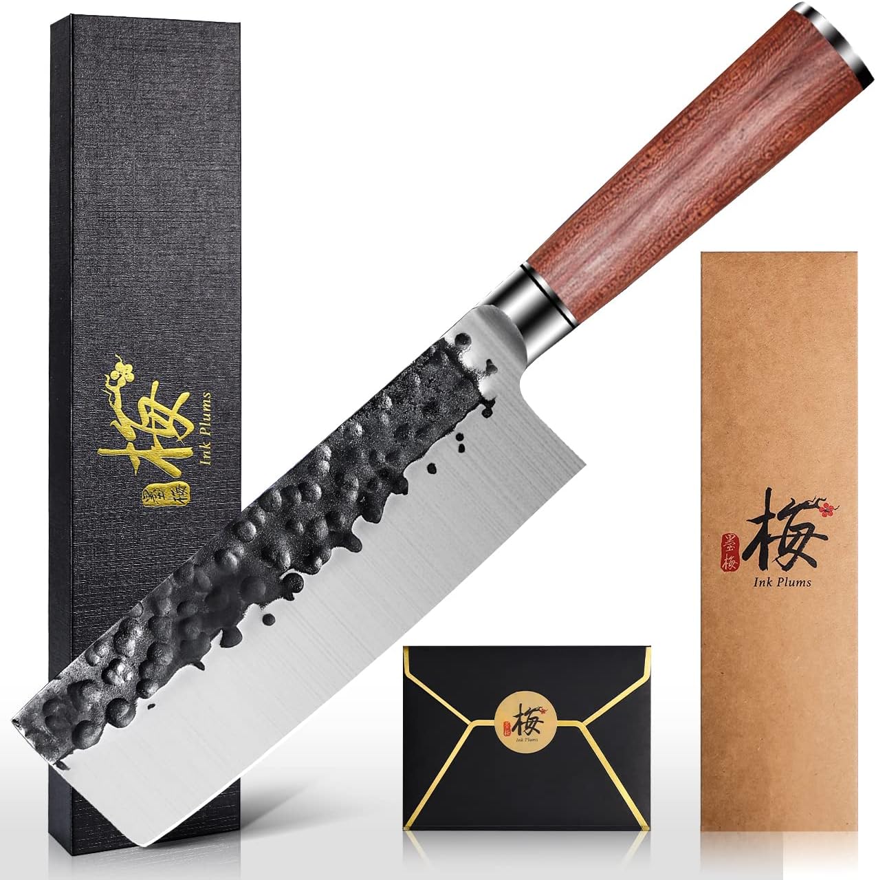 KD Kitchen Nakiri Knife, Vegetable Cleaver Knife with Gift Box