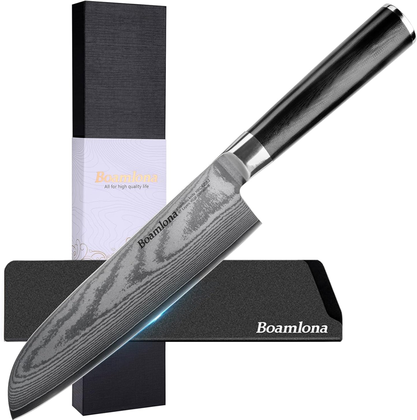 KD 67 Layers Damascus VG10 Steel Kitchen Knives with Sheath & Gift Box