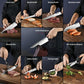 KD 15 Pcs German Stainless Steel Kitchen Knife Set with Block
