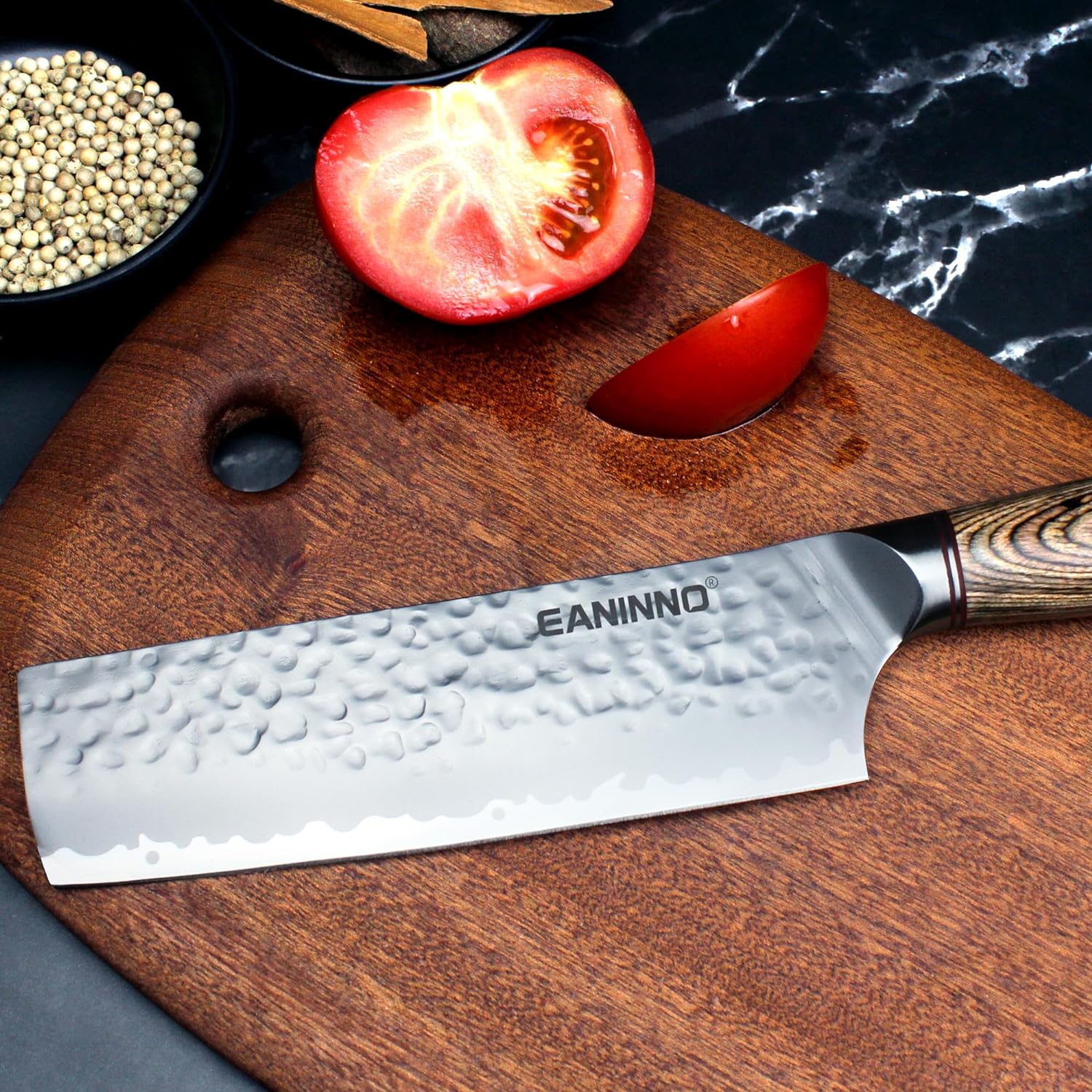 KD Japanese Nakiri Knife Hand Forged Sharp Kitchen Knife with Gift Box