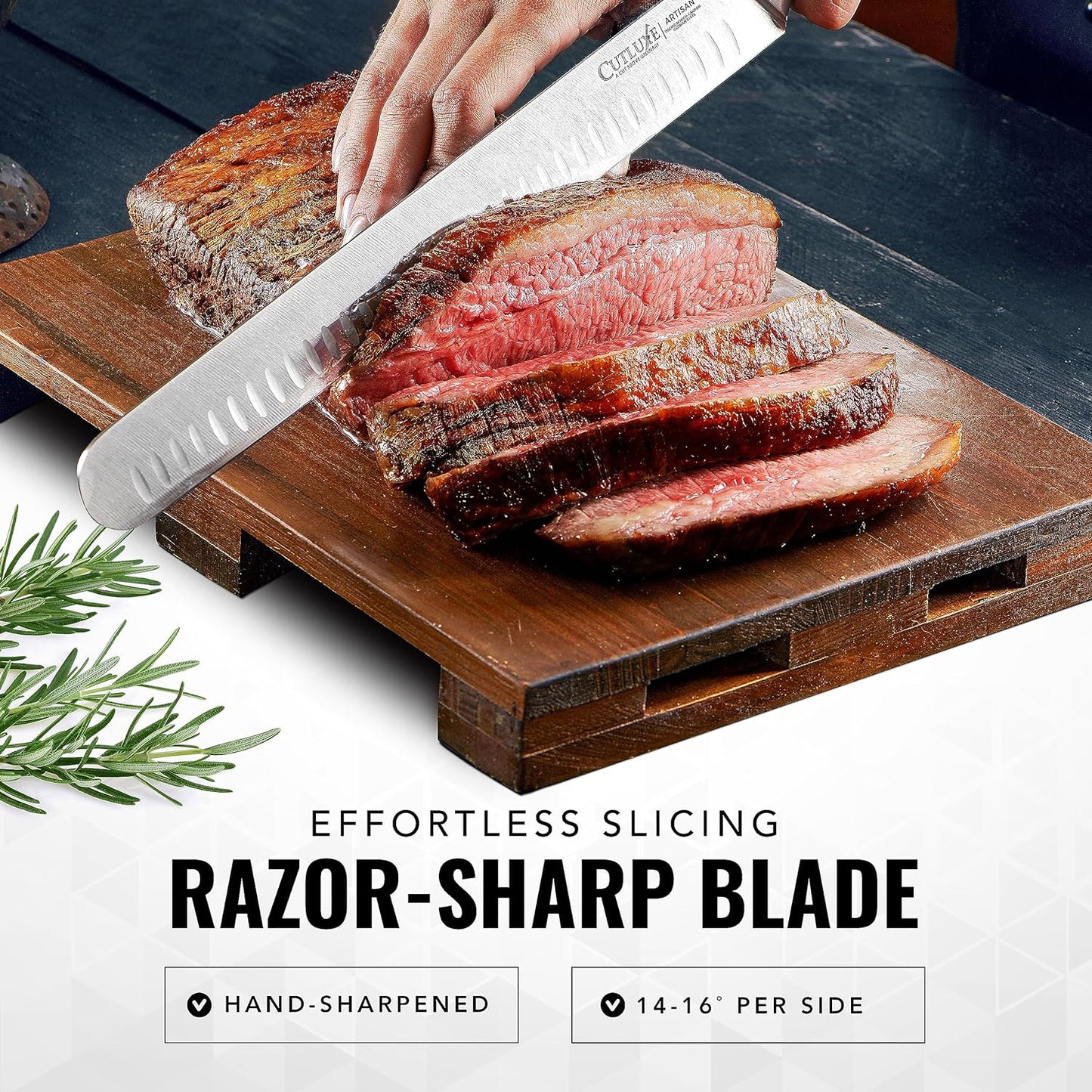 KD Slicing Paring Kitchen Knife Razor Sharp Ergonomic Handle with Gift Box