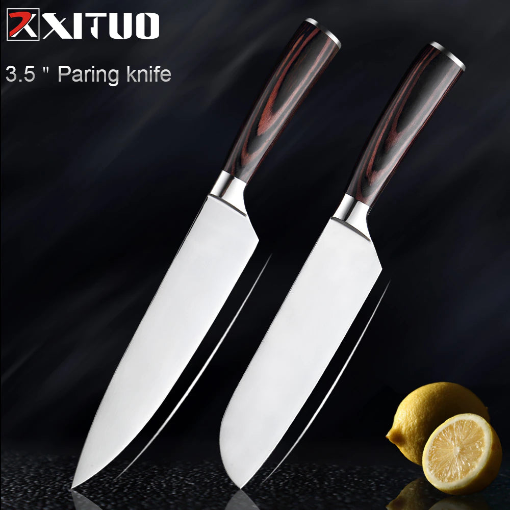Stainless Steel Chef Kitchen Knife Santoku Paring Knives - Knife Depot Co.