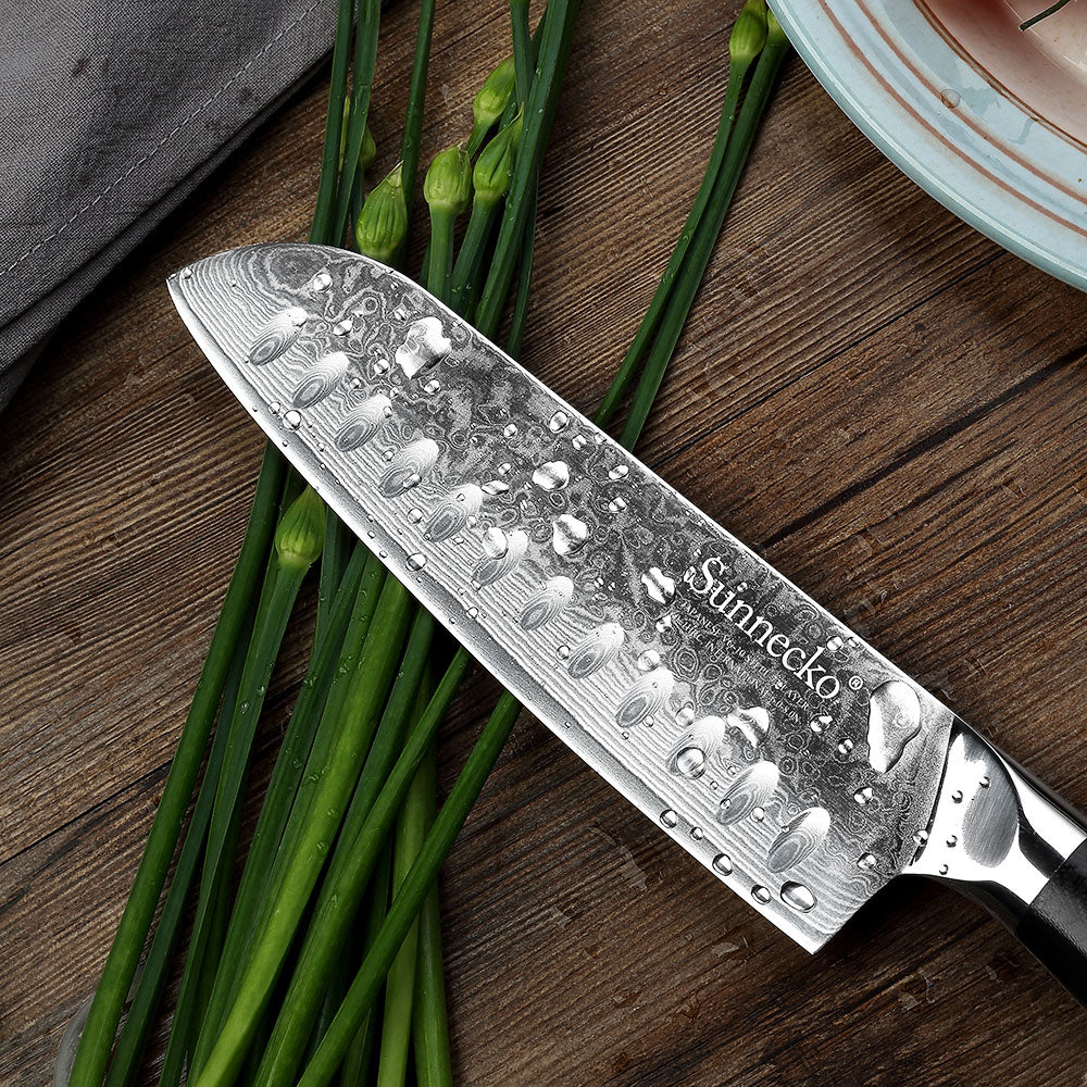 KD Premium Santoku Knife Damascus Steel Kitchen Knives - Knife Depot Co.