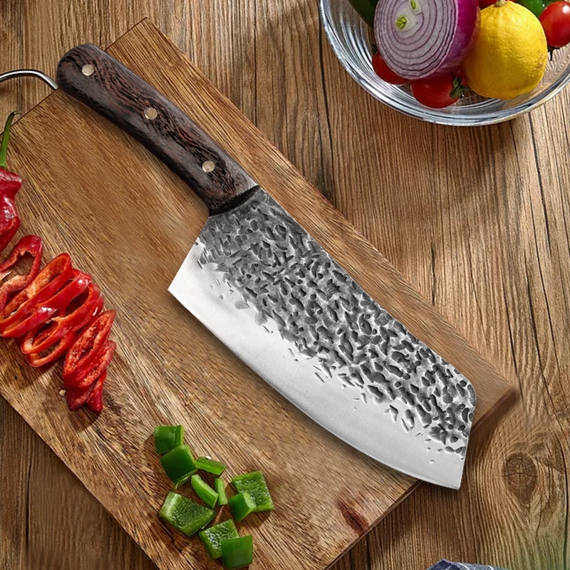 Stainless Steel Boning Knife Meat Cleaver Knife Handmade Forged