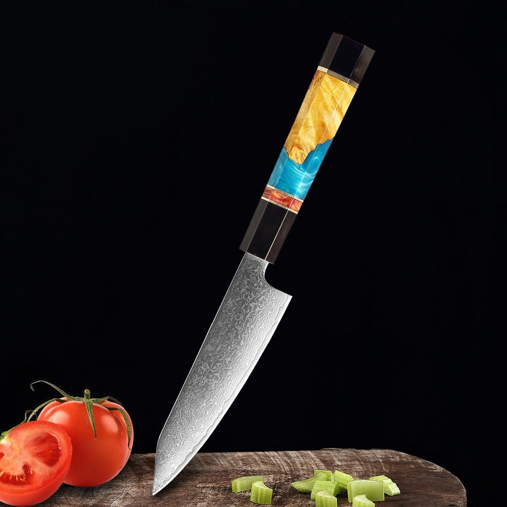 KD Paring Fruit Knife Damascus Steel Vegetable Peeling Knife