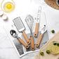 KD Kitchen Gadgets Wooden Handle Small Kitchenware Stainless Steel Opener