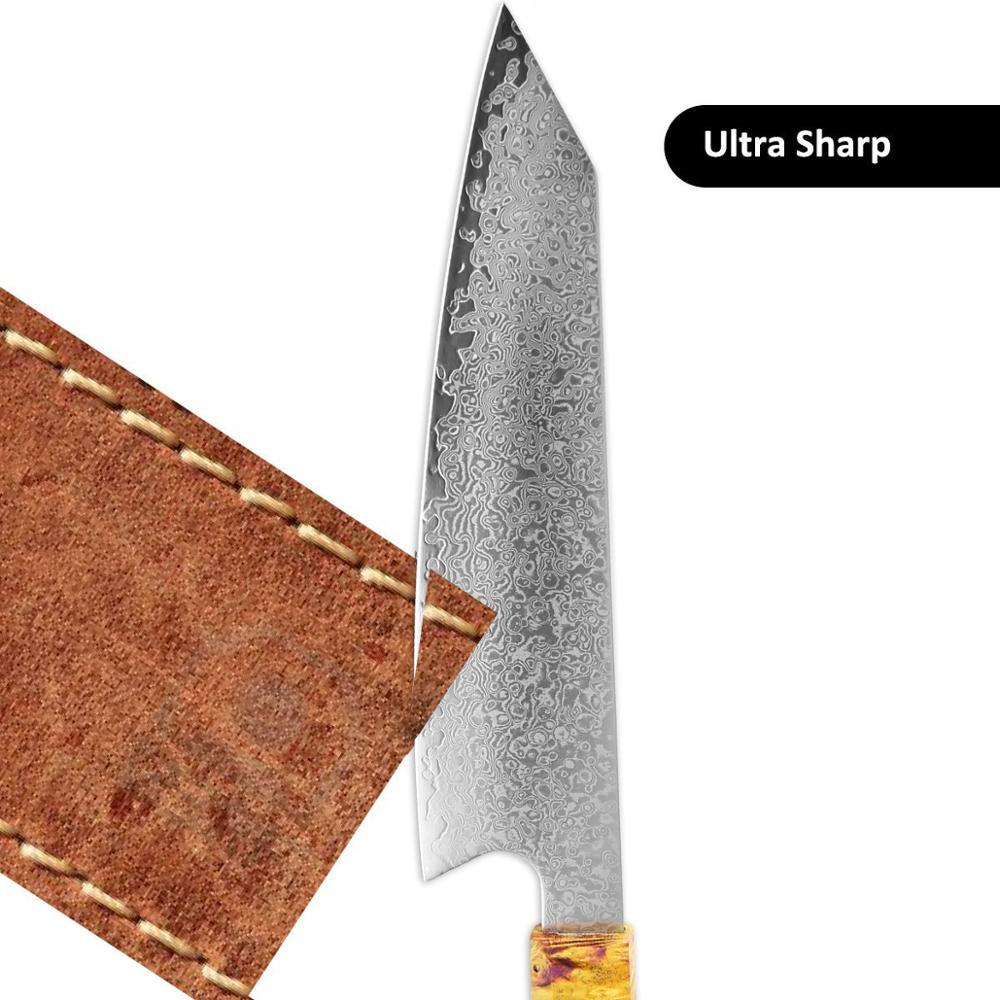 Damascus Chef Knife 8 Inch Japanese Style Kitchen Knife Sharp Slice