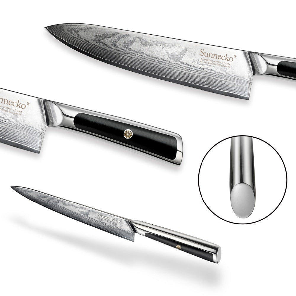 KD Professional 8" Damascus Steel Chef Knife Japanese Steel