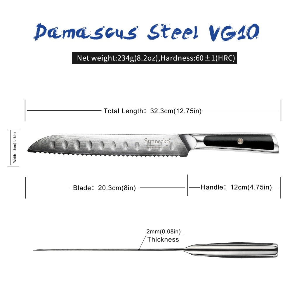 Steak knives Set of 4, Super-Sharp 5 Inch Damascus Steak Knife Set,  Japanese VG10 Core Steel 73 Layers - Non-Serrated Steak Knives with Case 