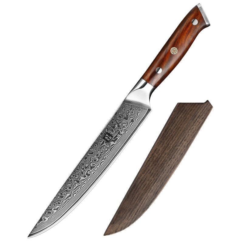KD Yu Series Damascus Steel Cleaver Knife