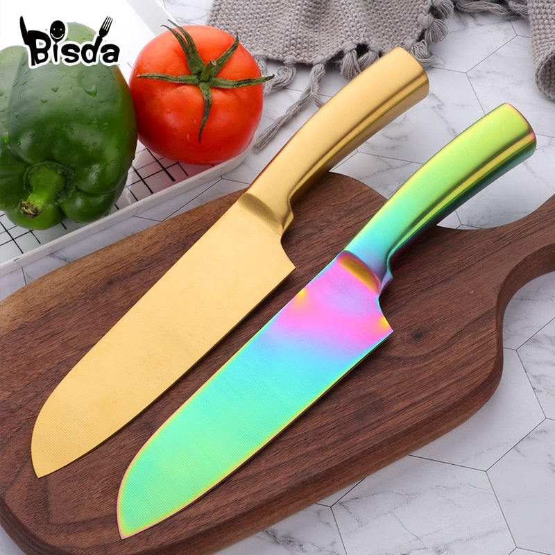 KD Santoku Sharp Cleaver Stainless Steel Chef Knives