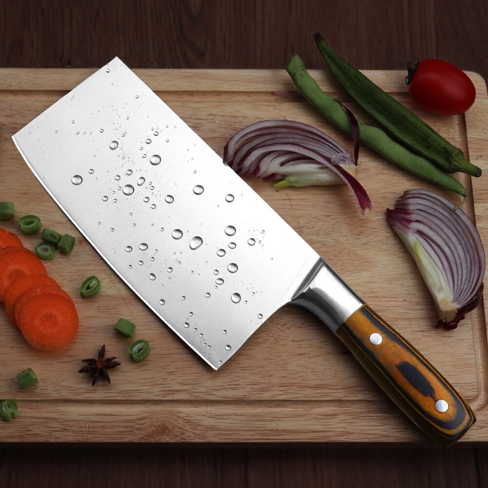 Handmade Carbon Steel Serbian Chef Knife Cleaver Butcher Knife meat cutting  2185