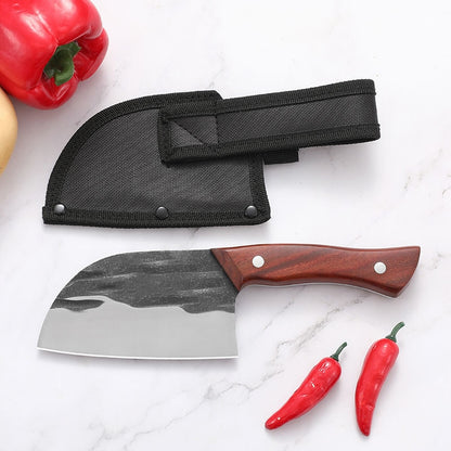 KD Handmade Forged Mini Kitchen Knife Cheese Knife Cleaver Knife