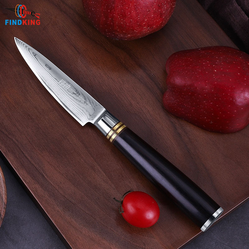 KD Kitchen Knives Black Handle Knife Chef Bread Knife Set
