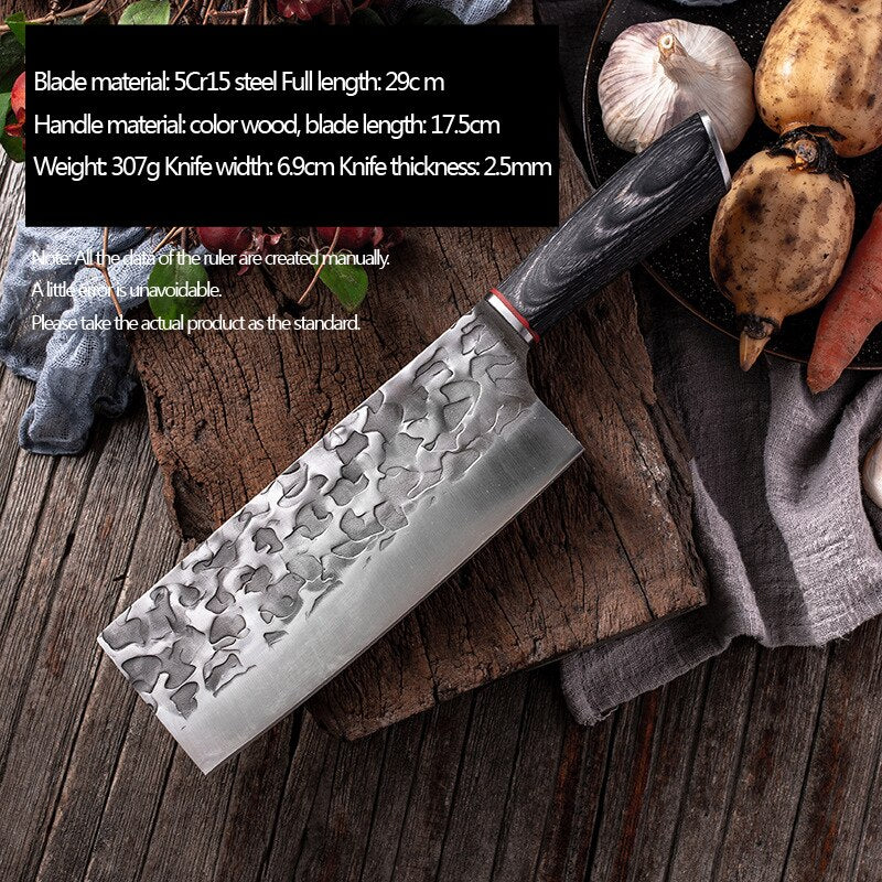 KD Forged Boning Knife Handmade Meat Cleaver Japanese High Carbon