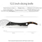 KD 12.5 Inch High Carbon Steel Chef Knife Cleaver Slicer Meat Knife - Knife Depot Co.