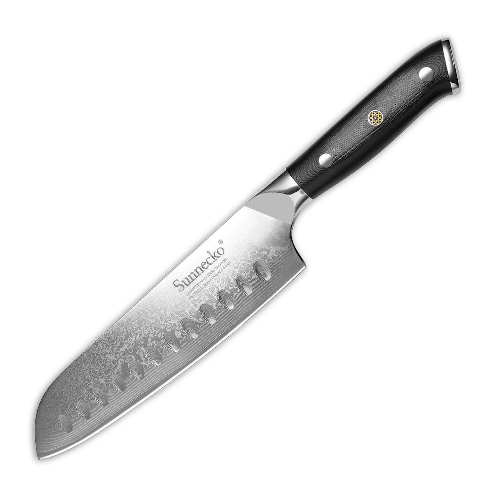 KD Premium Santoku Knife Damascus Steel Kitchen Knives