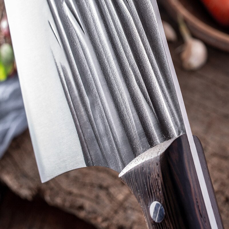 8 Inch Stainless Steel Butcher Knife Fishing Cooking Knife Handmade Forged  Bone Knife Meat Cleaver Kitchen Chef Knife