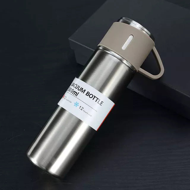 Stainless Steel Vacuum Insulated Food Jar Long Time Insulation Portable Pot  Thermos Container 1.8l Large Capacity With 2 Food Trays