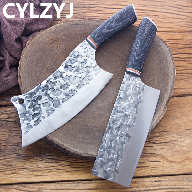 Stainless Steel Boning Knife Meat Cleaver Knife Handmade Forged