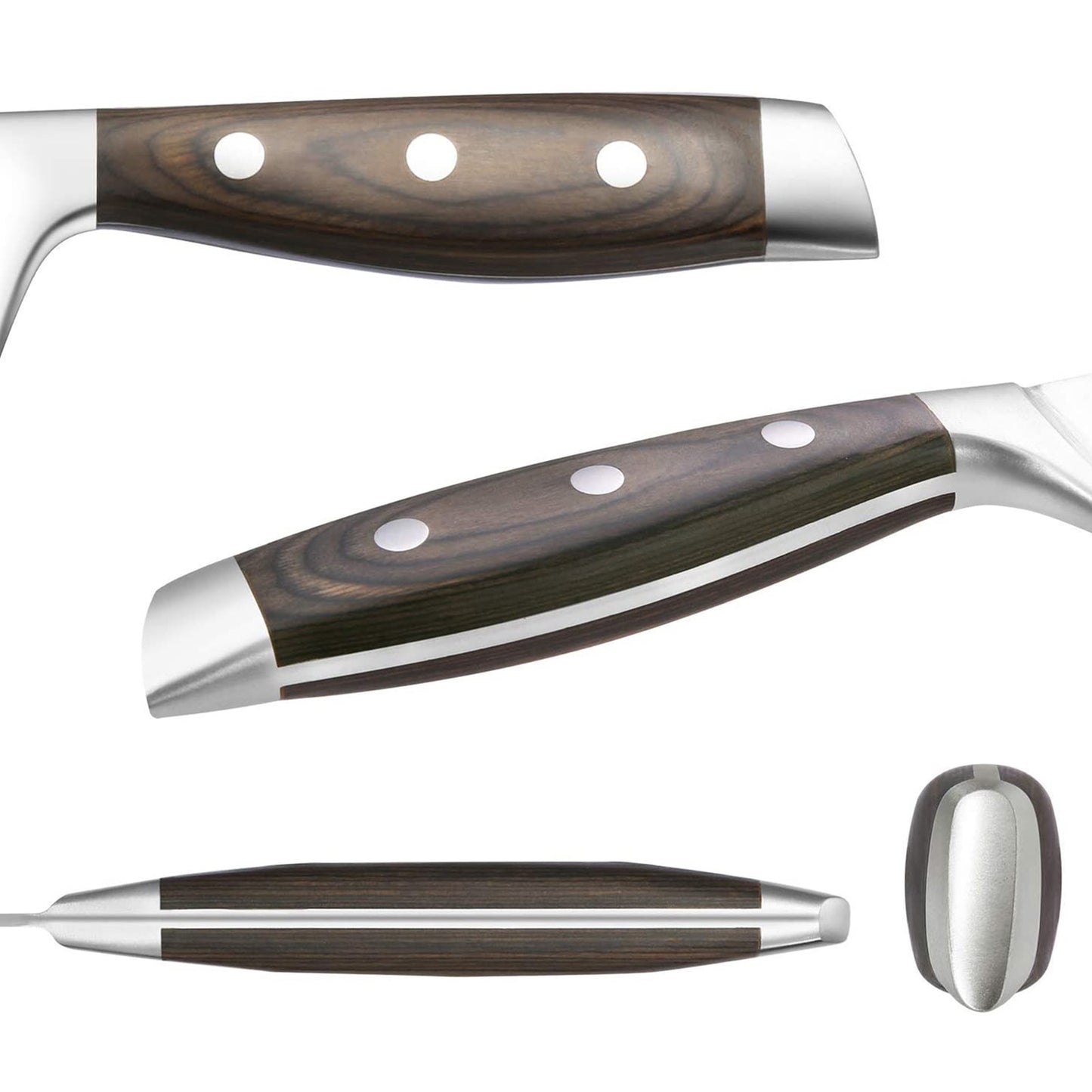 KD 8 pcs Wood Handle Kitchen Knife Set 