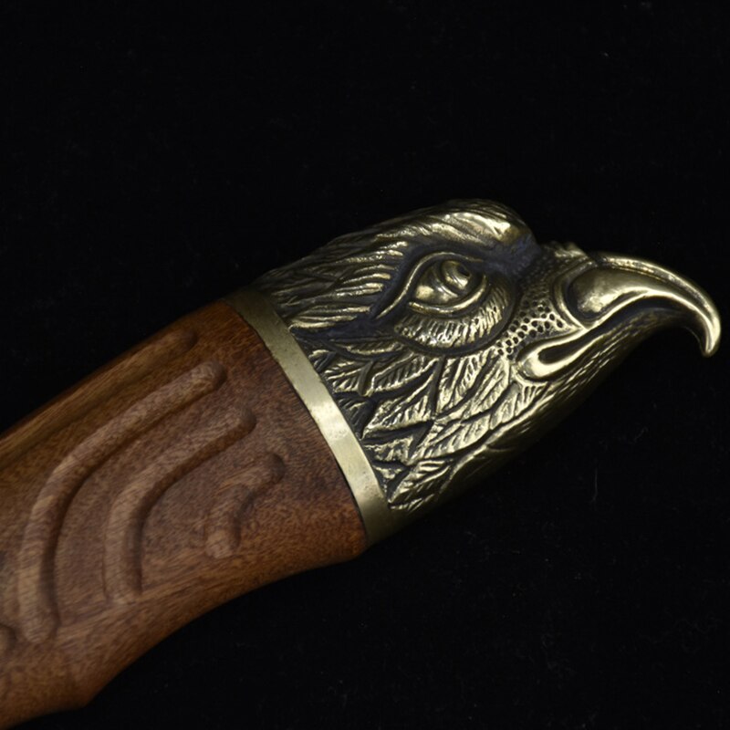 KD 8 Inch Handmade Forged Copper Eagle Decor Handle Kitchen Knife