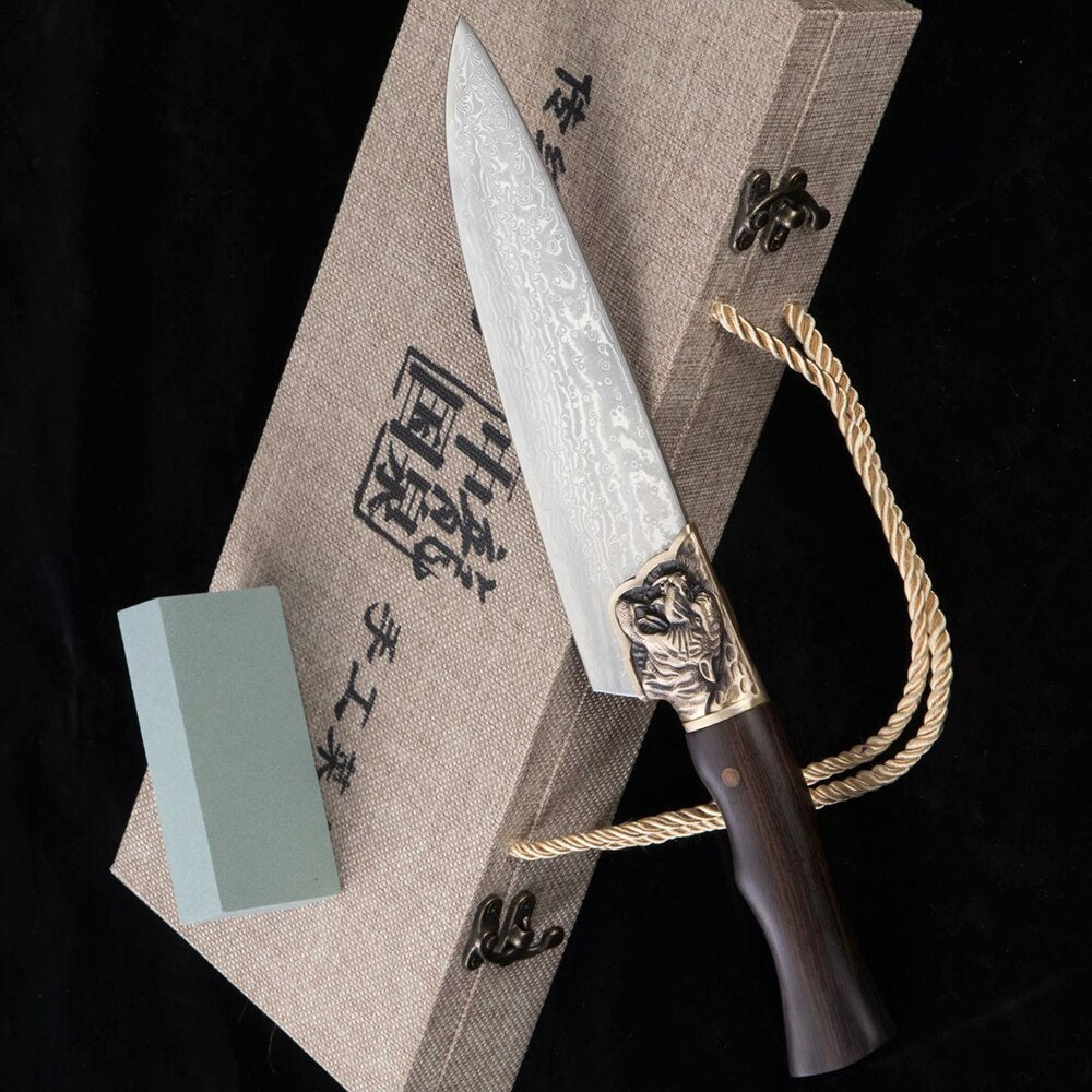 Custom - Crouching Tiger Hidden Dragon - Gyuto K-tip 10in Chef's Knife -  Soul Built