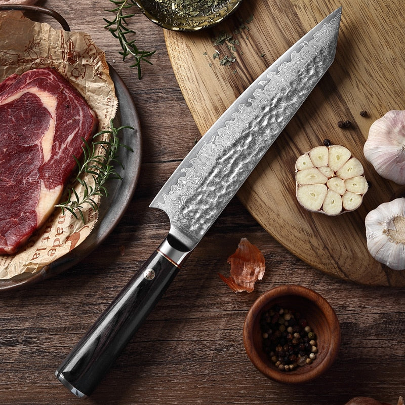 KD 67 layers Forged Damascus Steel Professional sharp Chef Knife 