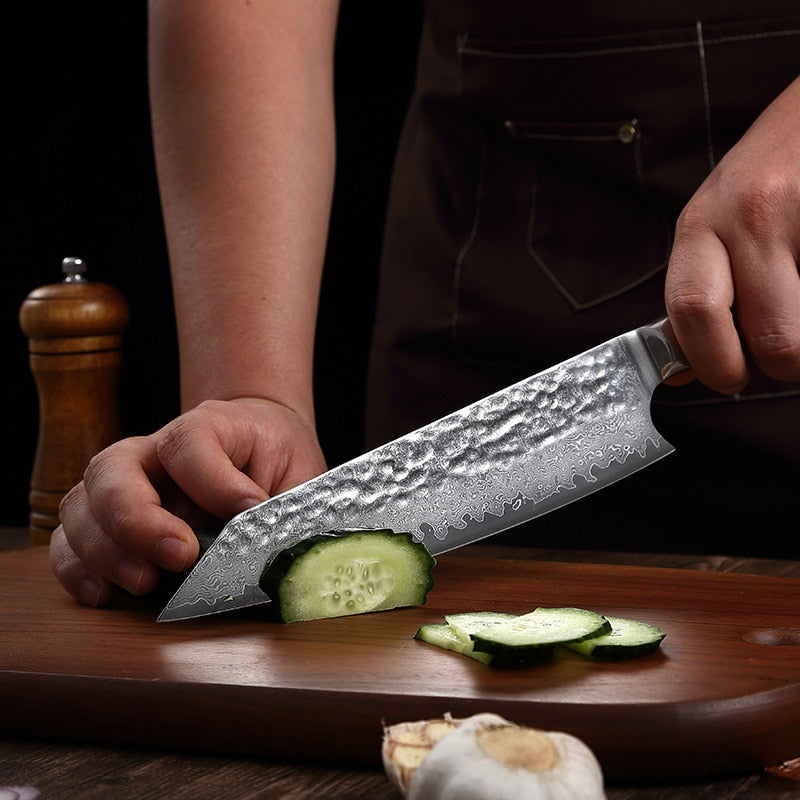 KD 67 layers Forged Damascus Steel Professional sharp Chef Knife 