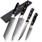 KD Chef Knife Japanese Style Damascus Steel Kritsuke Knife