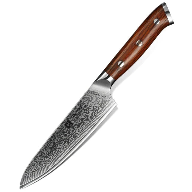 KD 67 Layers Damascus Steel Chef Santoku Utility Knife - 5" Utility - Knife Depot Co.