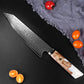 KD Japanese Style VG10 Cored Damascus Steel Kiritsuke Chef Knife - White - Knife Depot Co.