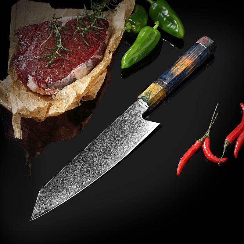 Damascus Steel Chef's Kitchen Knife