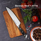 Chef Knife,8 Inch Knife,Sharp Kitchen Knife,German High Carbon Stainless Steel EN1.4116, Ergonomic Pakkawood Handle and Gift Box