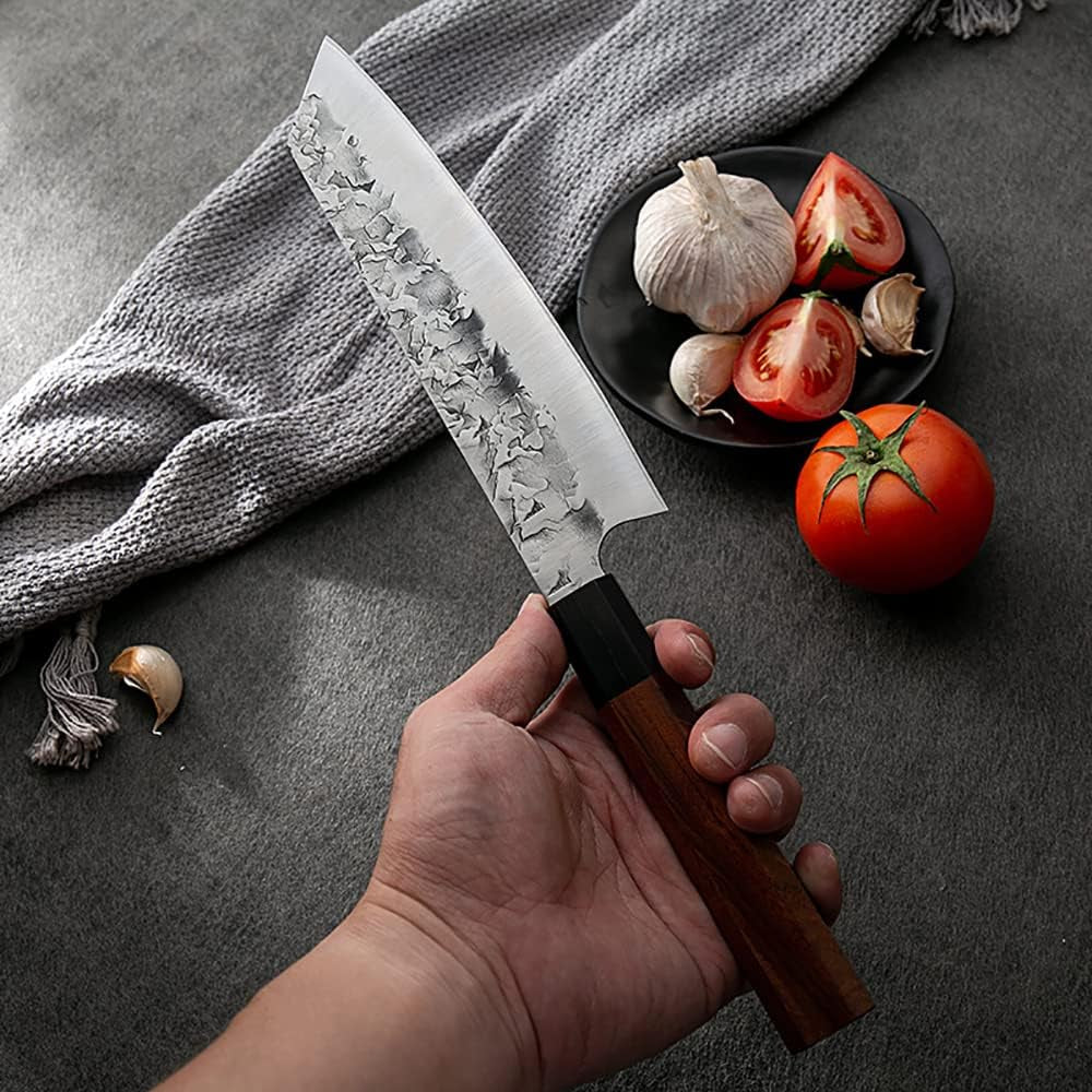 Handmade Forged 5Cr15mov Steel Sharp Chef Knife Meat Cleaver Kiritsuke  Santoku Paring Butcher Knives Kitchen Cutlery