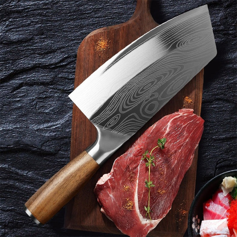 Kitchen Chef Knife Set Japanese Damascus Pattern Sharp Cleaver