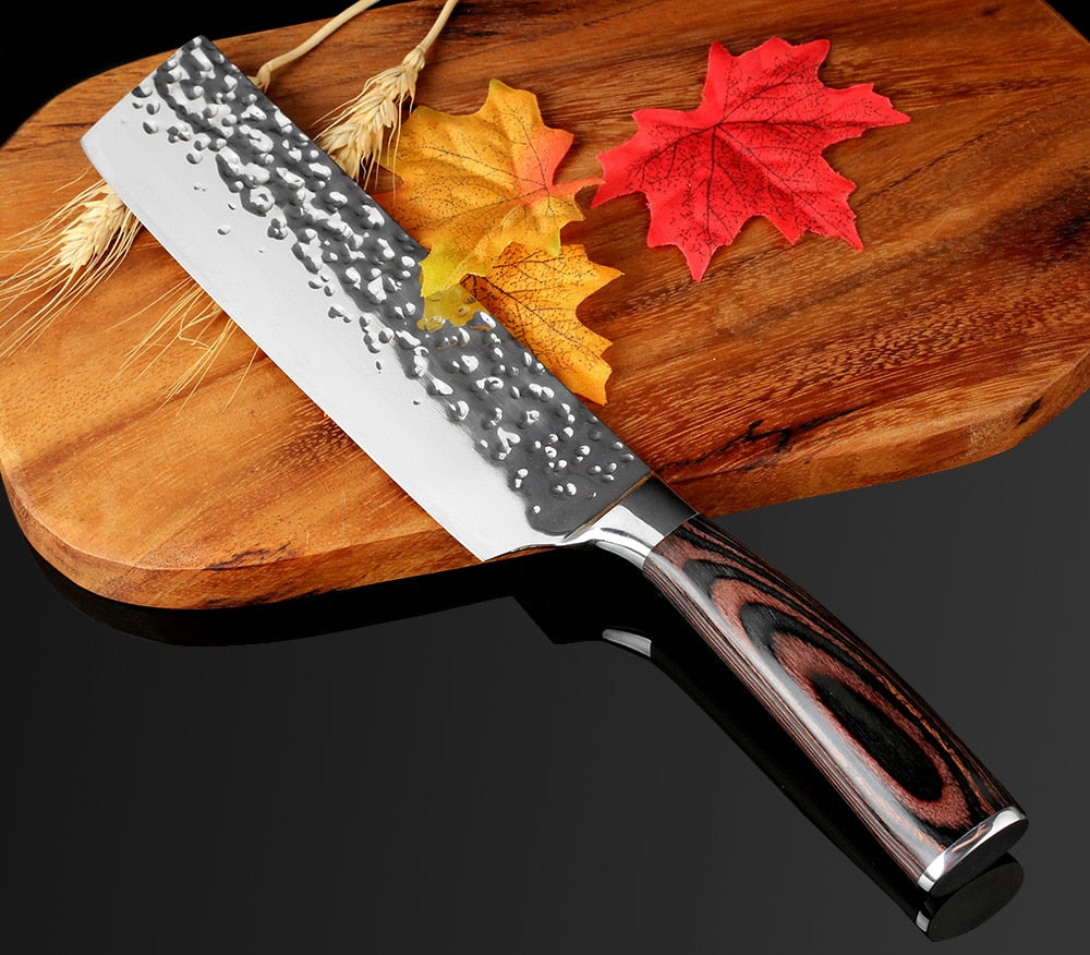 KD 8 inch Stainless Steel Kitchen Chef Knife - 7 in cleaver knife - Knife Depot Co.