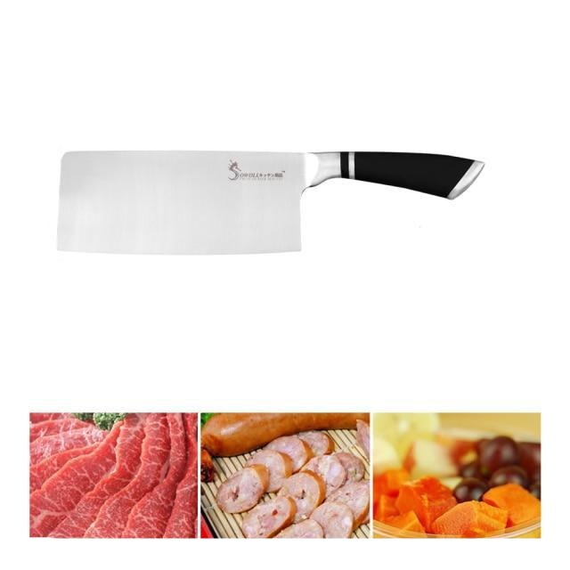 KD 7 inch Professional Stainless Steel Cleaver Meat Fish Chopping Knife - C.6.5 Big knife - Knife Depot Co.