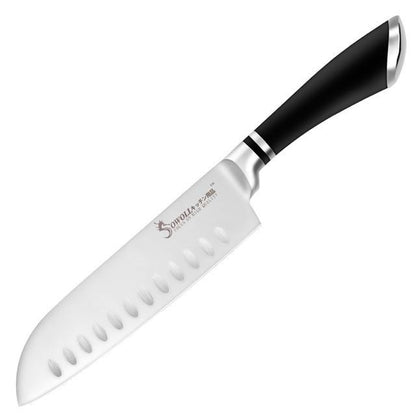 KD 7 inch Stainless Steel Professional Santoku Sushi Meat Fish Chef Knife - 7 santoku knife - Knife Depot Co.