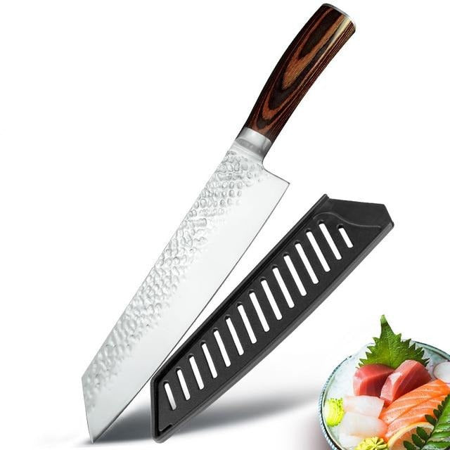 KD 8-Inch Chef's Knife: Precision Cutting with Black Pakkawood Handle –  Knife Depot Co.