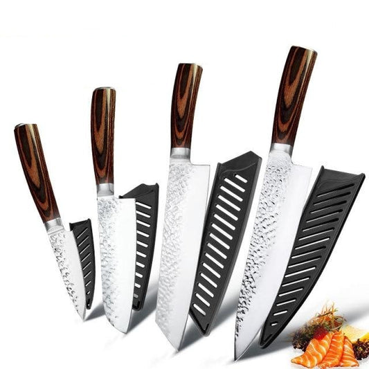 High Carbon Stainless Steel Laser Damascus Pattern Kitchen Knives – Knife  Depot Co.