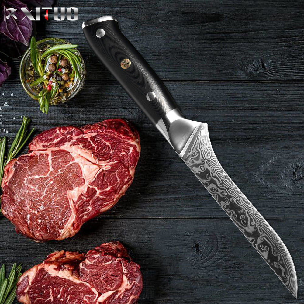 Professional Boning Knife 67 layer Damascus Steel Sharp Butcher Knife