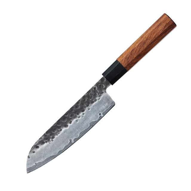 Chef Knife High Carbon Steel Japanese Kritsuke Knife - Santoku Knife - Knife Depot Co.