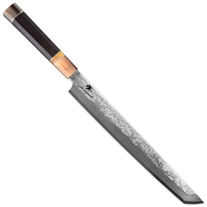 Salmon Filleting Knife 11 inch Damascus Steel Japanese Chef Sushi Knives - HP-D1060 - Knife Depot Co.