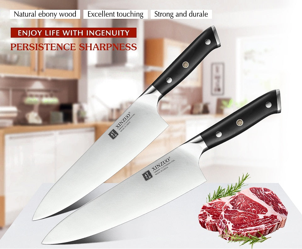 8.5 inch High Carbon Stainless Steel Slicing Chef Knife - Knife Depot Co.