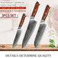 Japanese Forged Damascus Steel Chef Santoku Utility Knives - Knife Depot Co.
