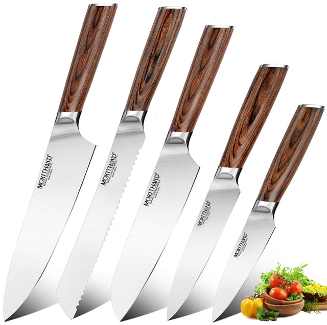 Kitchen Knife Japanese Chef Knives Set - 5pcs Each Set - Knife Depot Co.